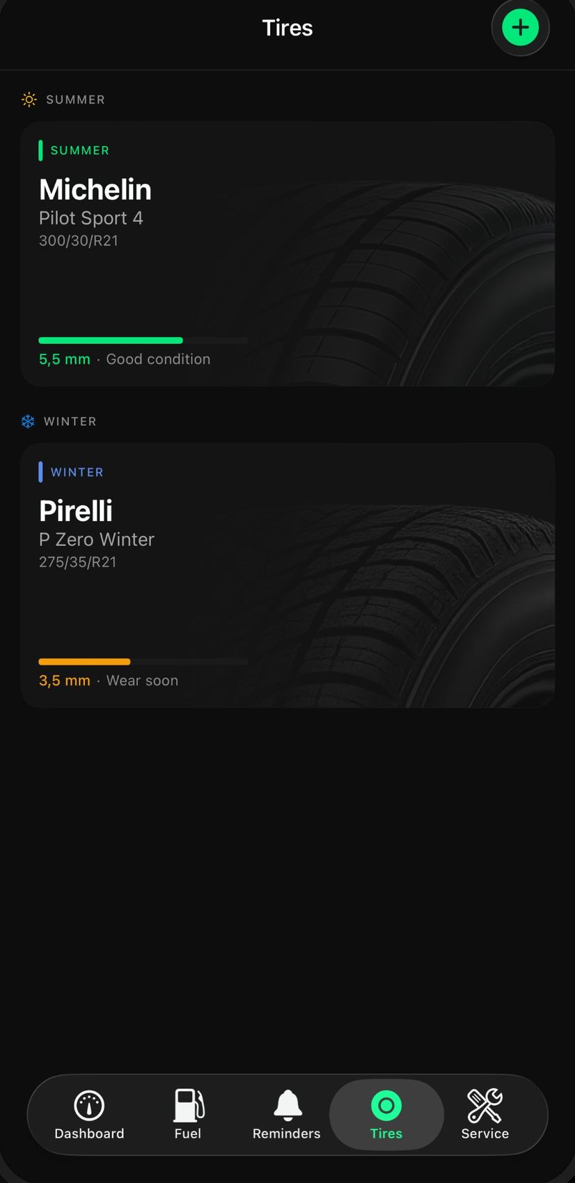 Garrage tires screen